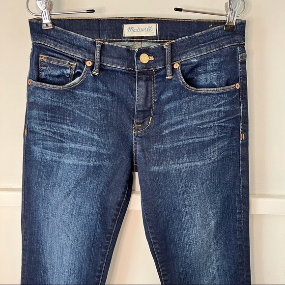 Madewell Dark Wash Straight Leg Jeans - Picture 5 of 14